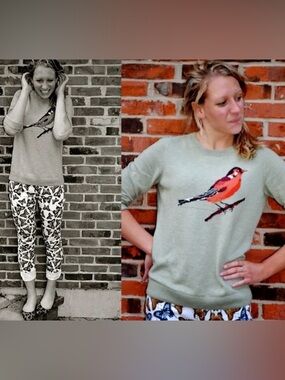 Talbots Bird Sweater